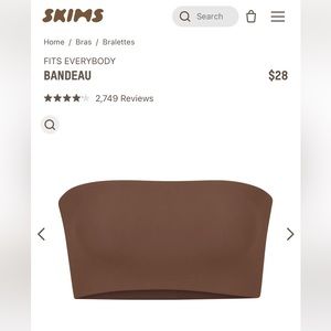 SKIMS fits everybody bandeau
